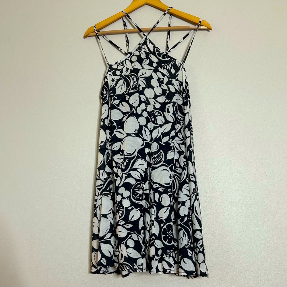 BNWT Anthropologie black & white mini dress